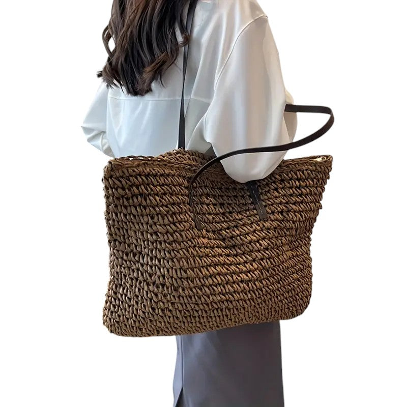 Cécile.- Bolsa de Lona Trançada