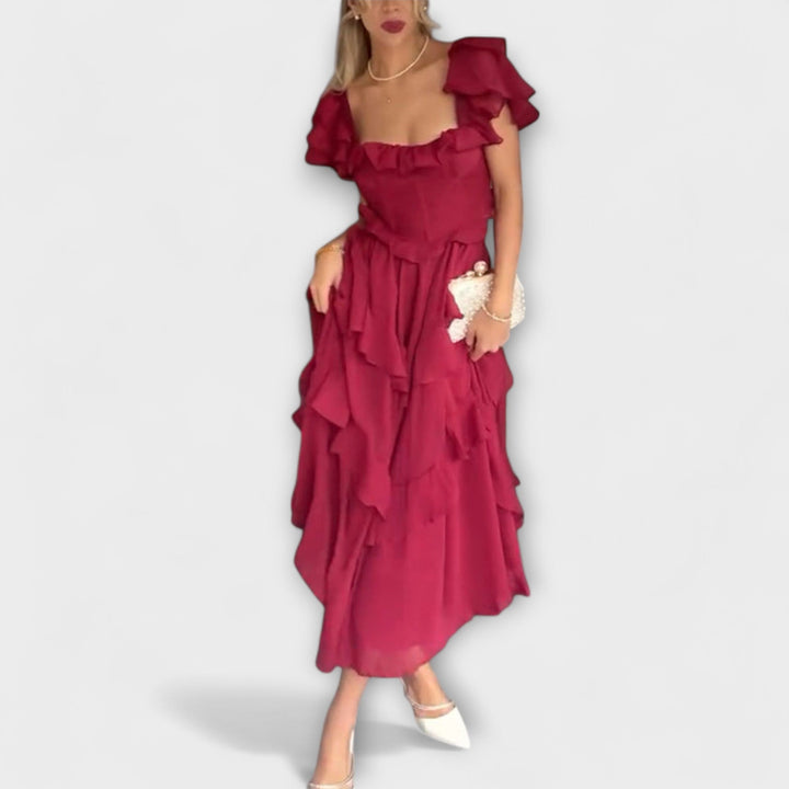 Elisa - Vestido com Detalhes em Renda
