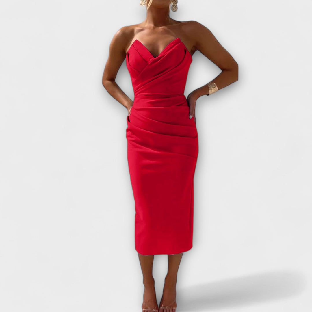 Milly - Vestido Elegante Sem Alças