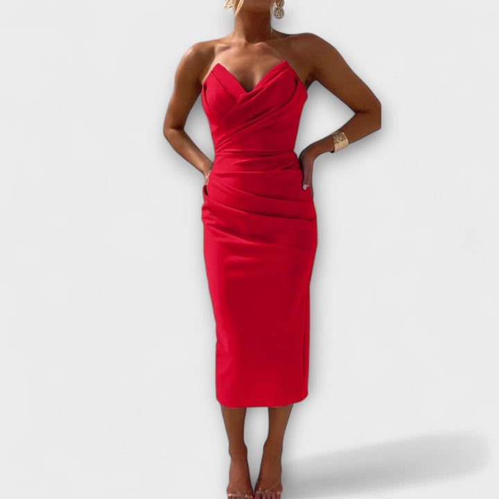 Milly - Vestido Elegante Sem Alças