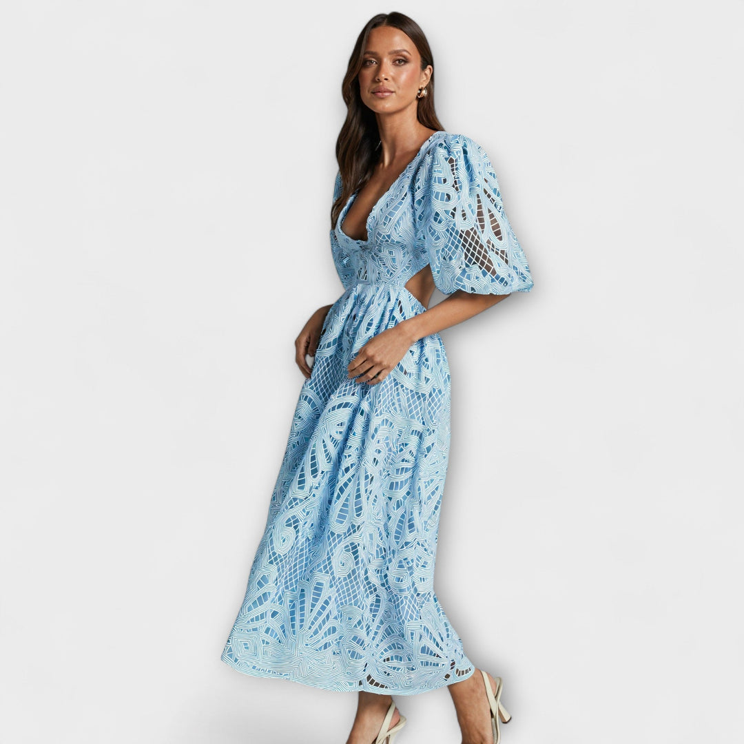 Vestido elegante com detalhes delicados