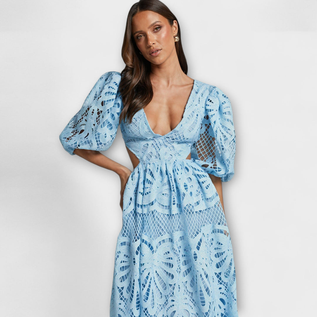 Vestido elegante com detalhes delicados