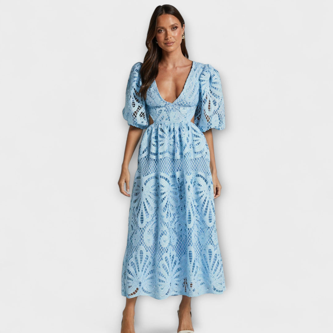 Vestido elegante com detalhes delicados