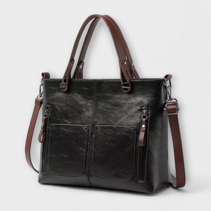 Cécile. - Elegante Bolsa de Couro