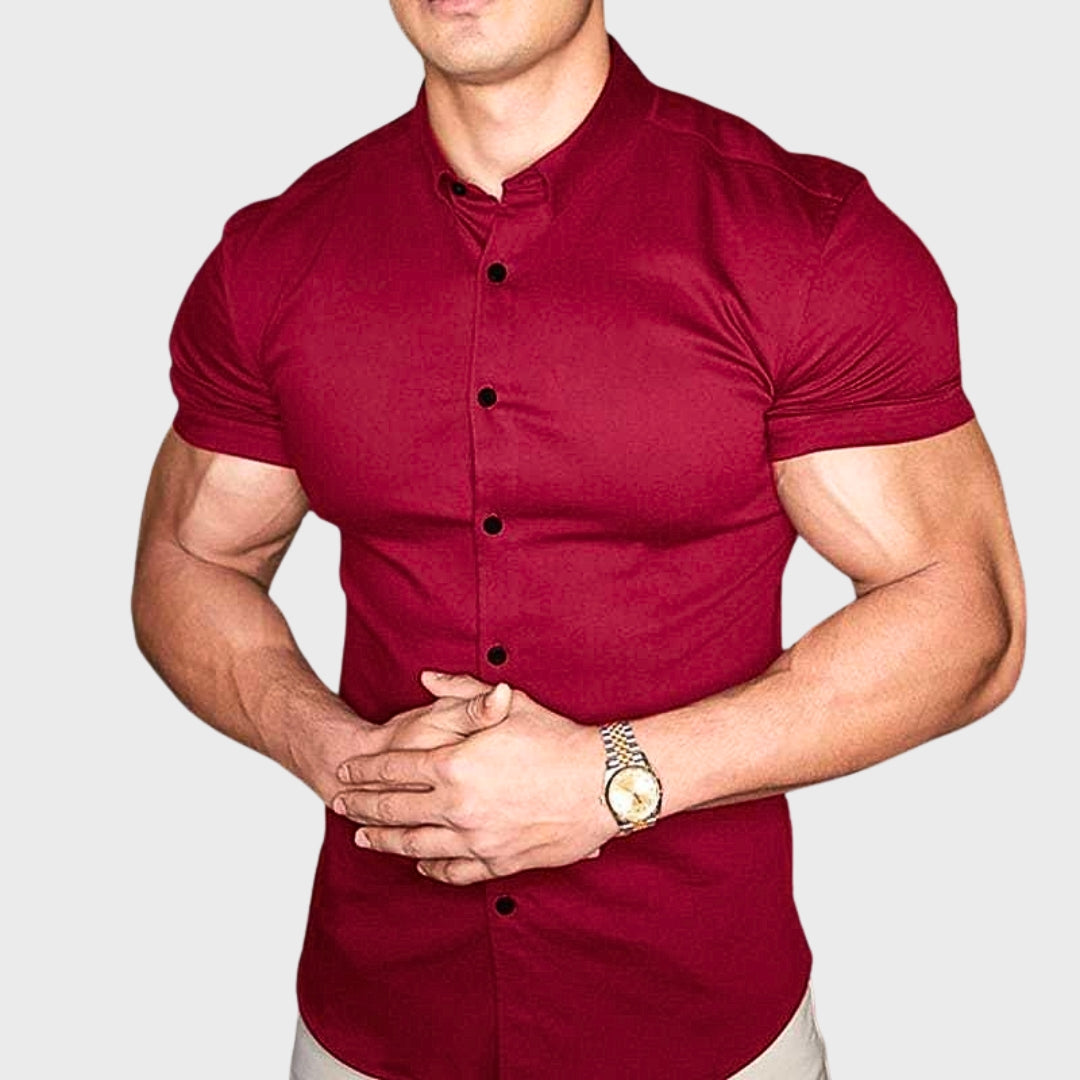 Ricardo | Camisa Slim Fit de Manga Curta