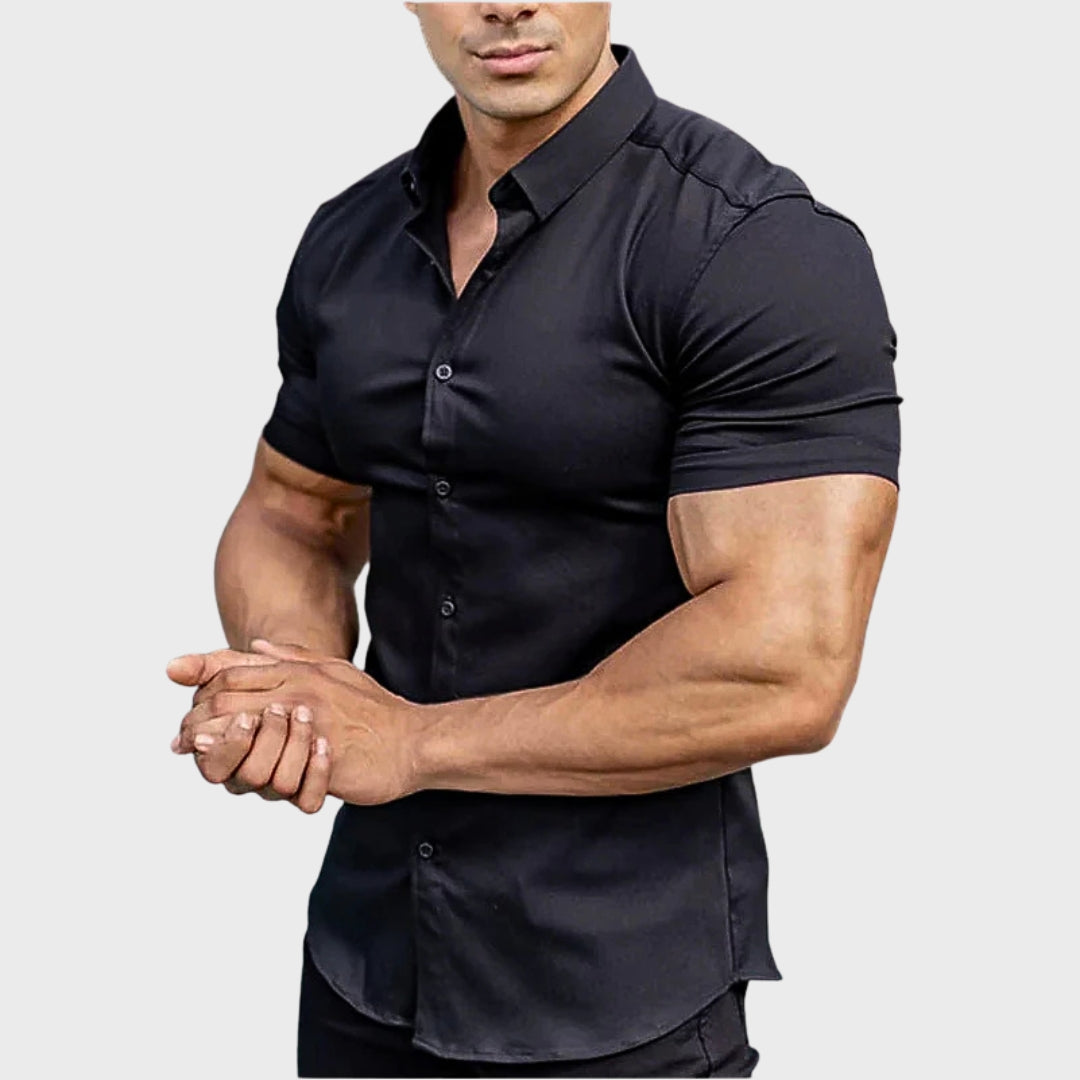 Ricardo | Camisa Slim Fit de Manga Curta