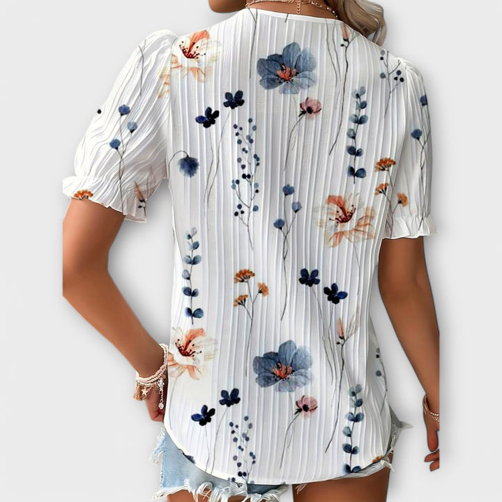 Emily - Blusa Moderna com Decote em V