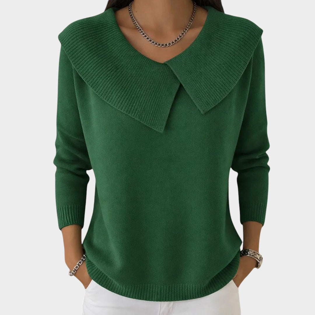 Lurdes | Pullover de malha com gola suave