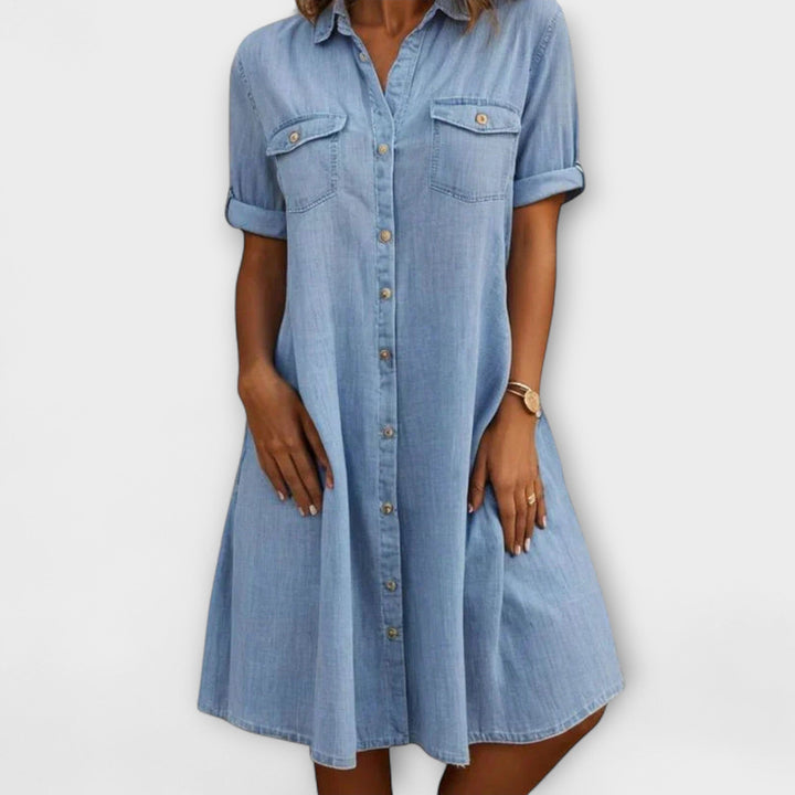 Vestido Casual A-Linha