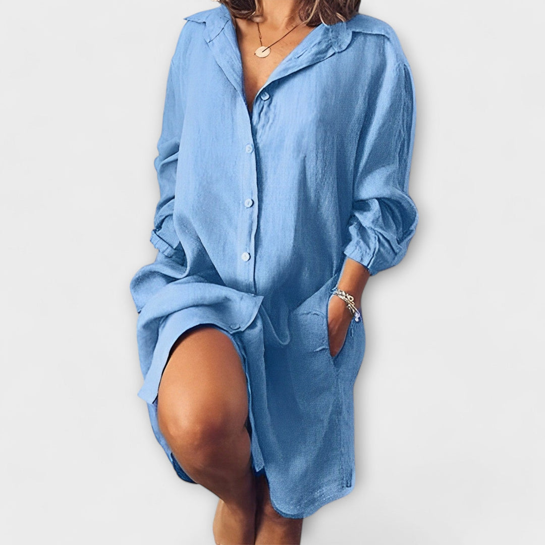 Blusa de Linho Casual para o Dia-a-Dia
