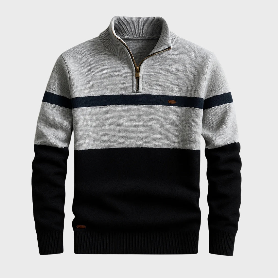 Afonso | Clássico Sweatshirt com Zíper Quarter
