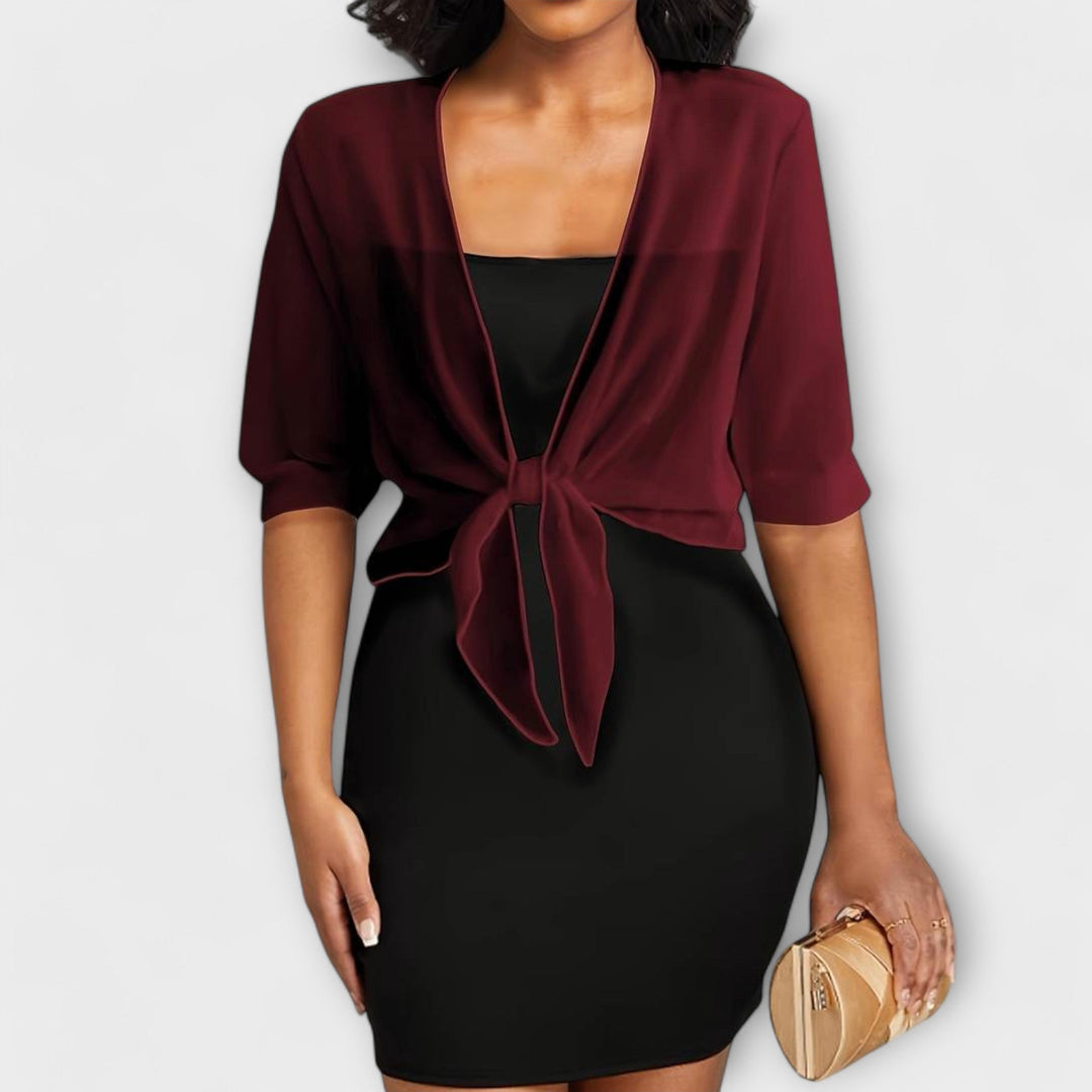 Olivia - Blusa com frente aberta