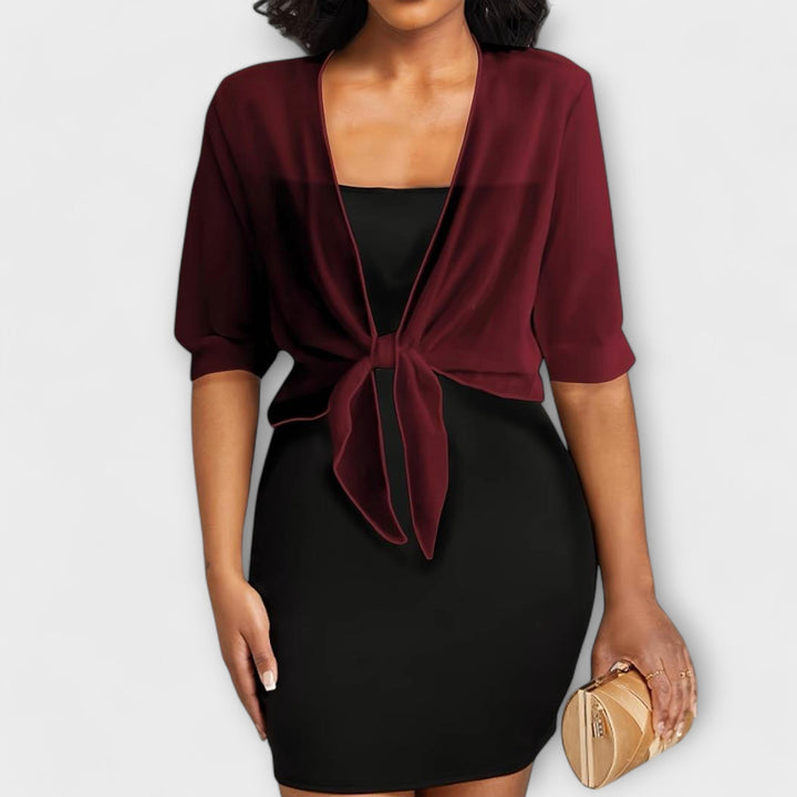 Olivia - Blusa com frente aberta