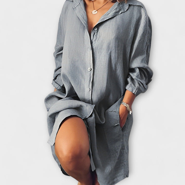 Blusa de Linho Casual para o Dia-a-Dia
