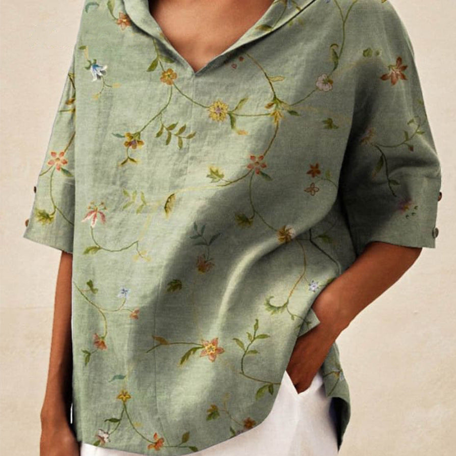 Bettina | Top de Linho Elegante