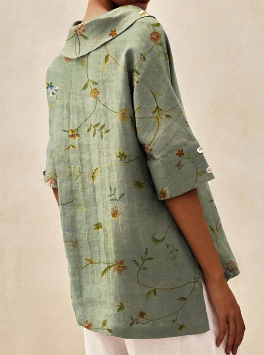 Bettina | Top de Linho Elegante