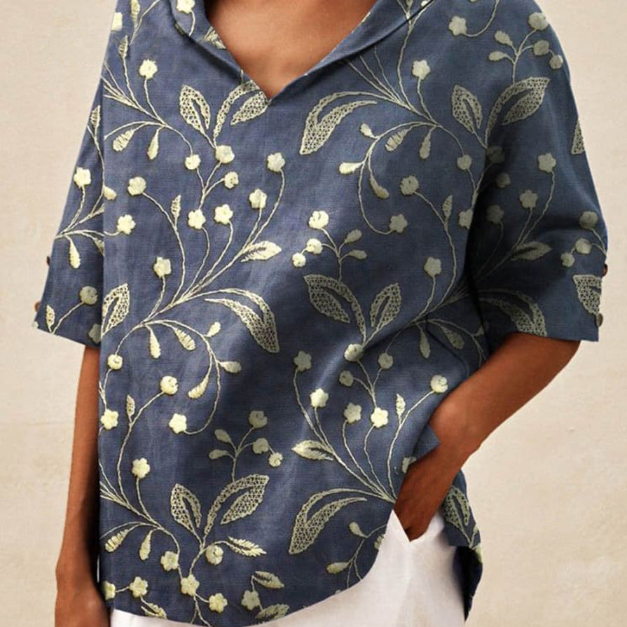 Bettina | Top de Linho Elegante