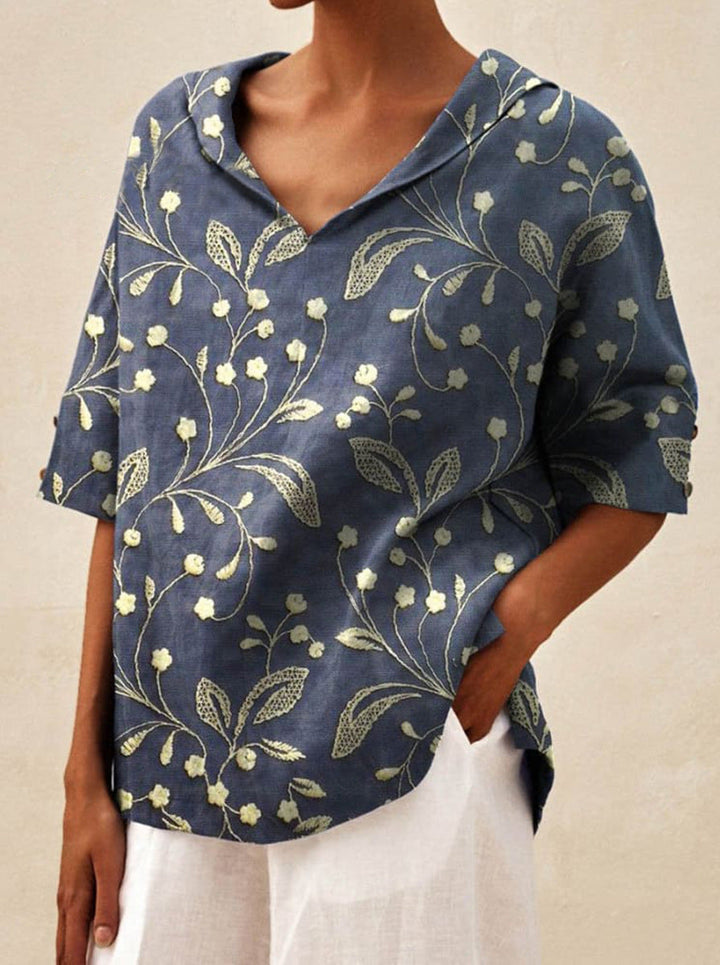 Bettina | Top de Linho Elegante