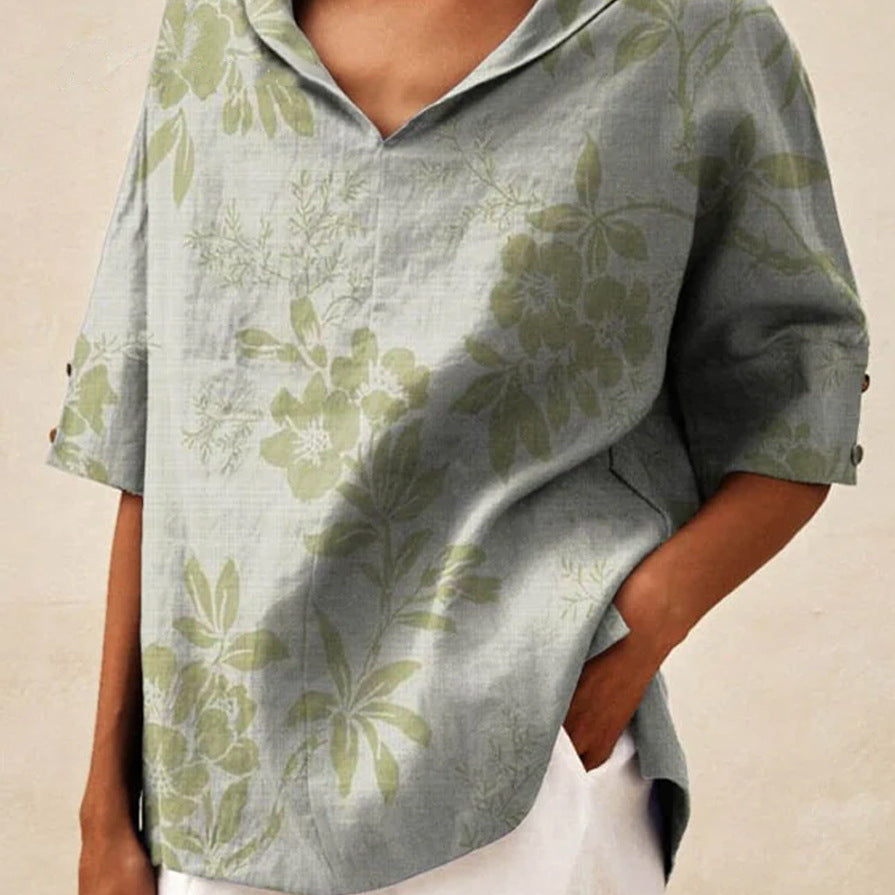 Bettina | Top de Linho Elegante