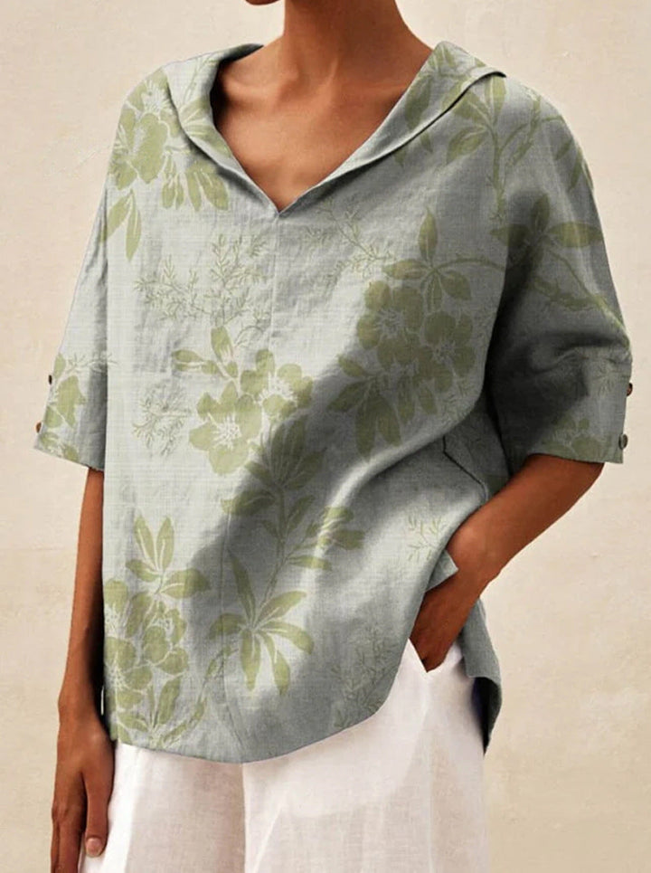Bettina | Top de Linho Elegante