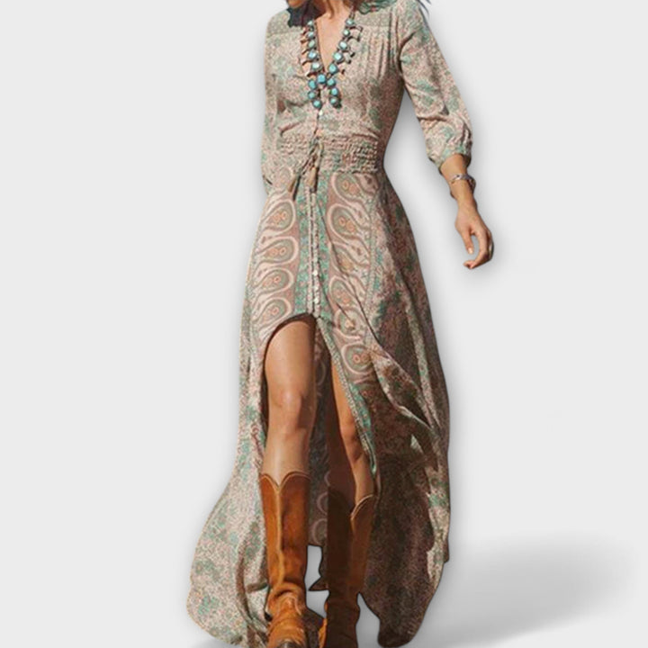 Vestido Maxí Boémio Descontraído