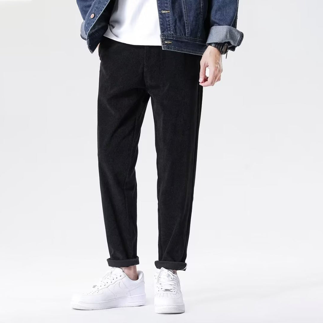 Satoko - Calças Veludo Grisalho