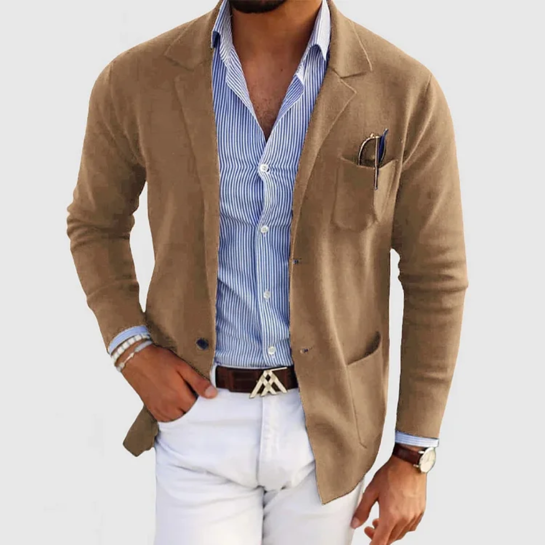 Blazer Morno em Poliéster com Design Elegante