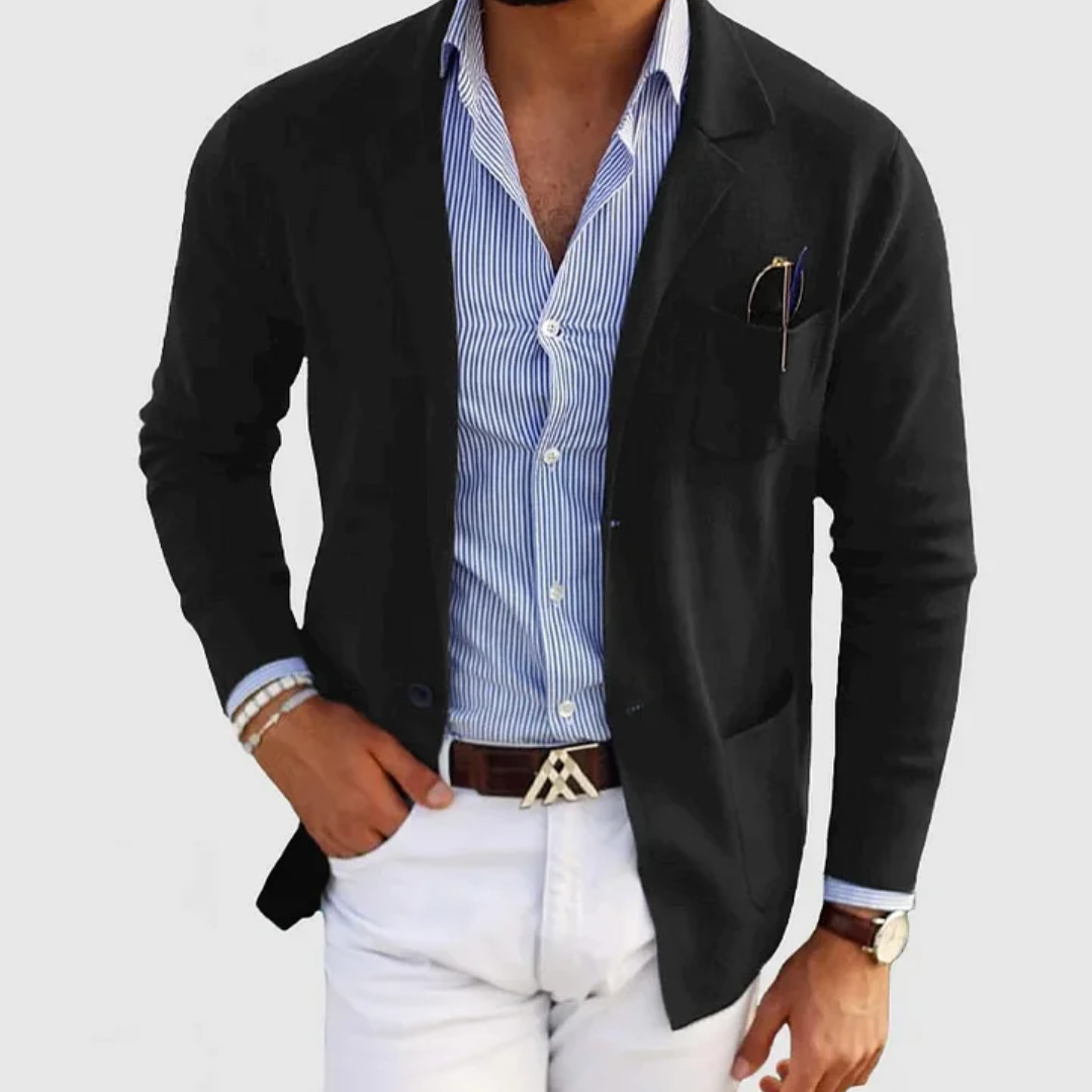 Blazer Morno em Poliéster com Design Elegante