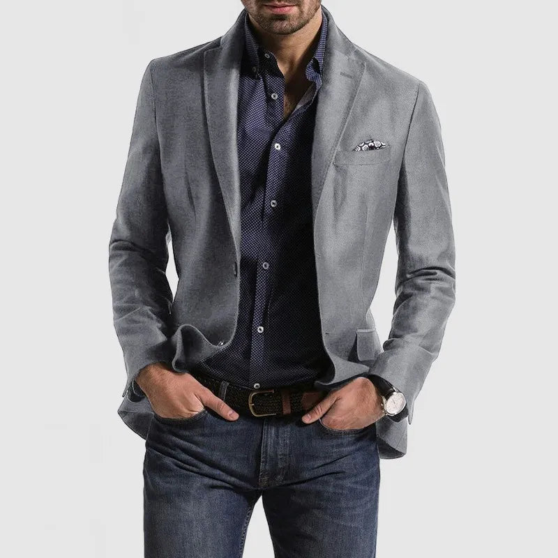 Structured Front Blazer with Soft Shape for Clean Lines