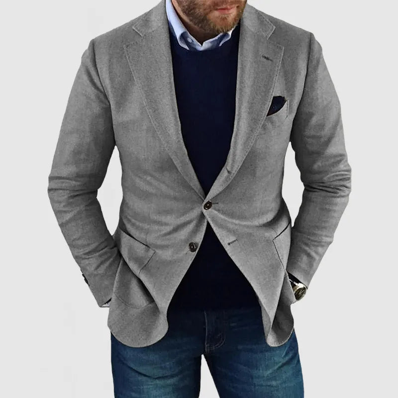 Structured Front Blazer with Soft Shape for Clean Lines