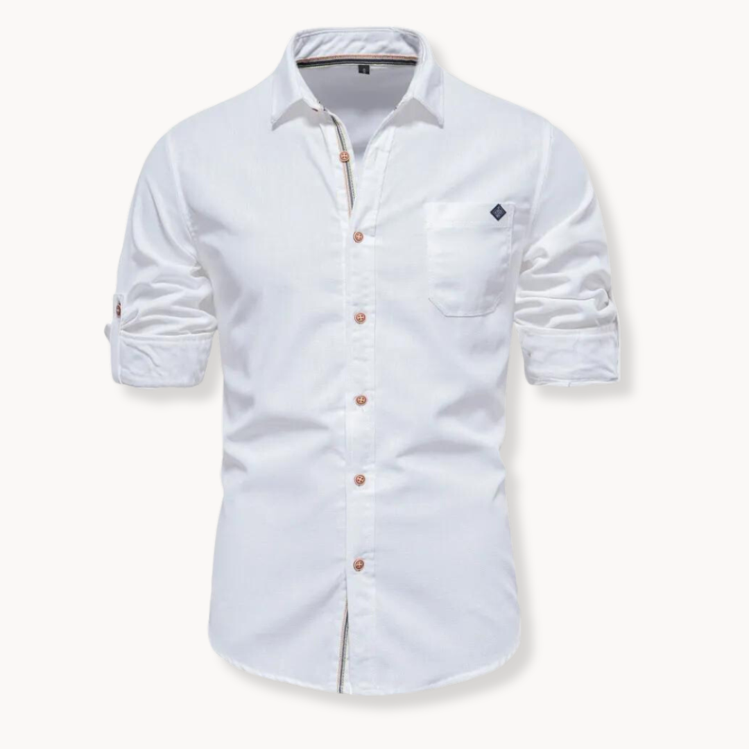 Blusa - Mistura Respirável com Fecho Frontal