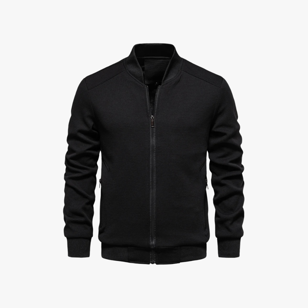 Casaco Bomber – Combinação de Malha Waffle com Tecnologia Respirável