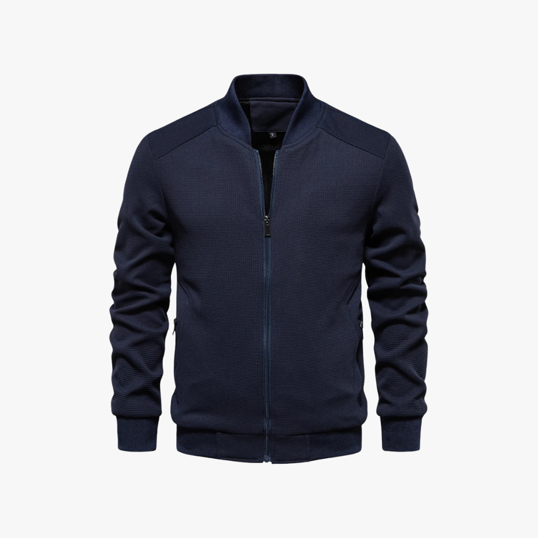 Casaco Bomber – Combinação de Malha Waffle com Tecnologia Respirável