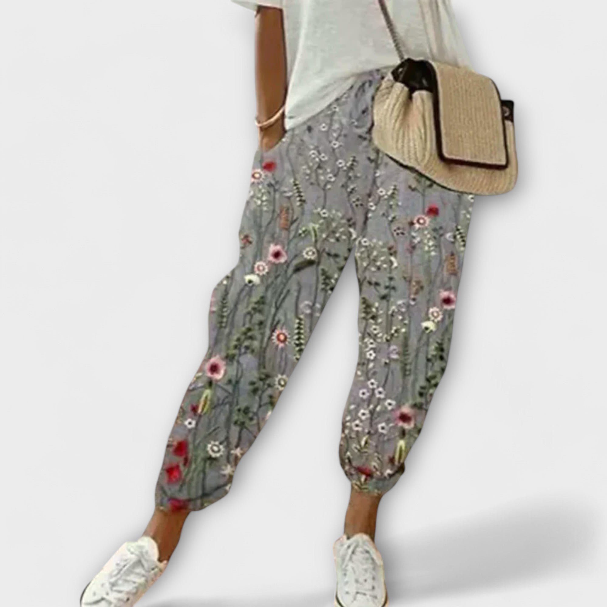 Burga - Calças de Algodão e Linho Confortáveis