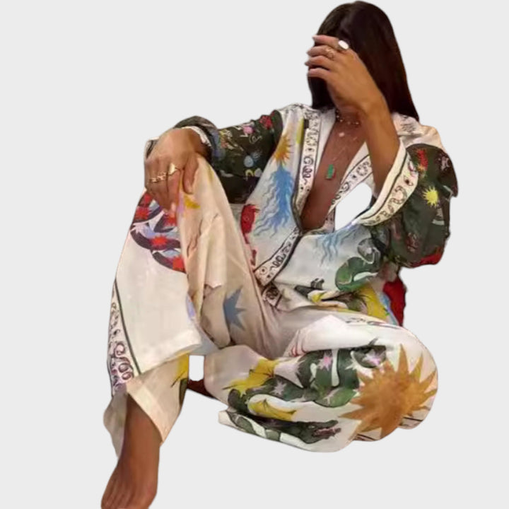 Stella - Elegante conjunto de duas peças para senhora
