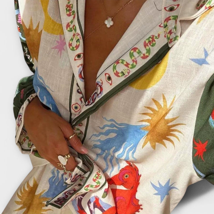 Stella - Elegante conjunto de duas peças para senhora