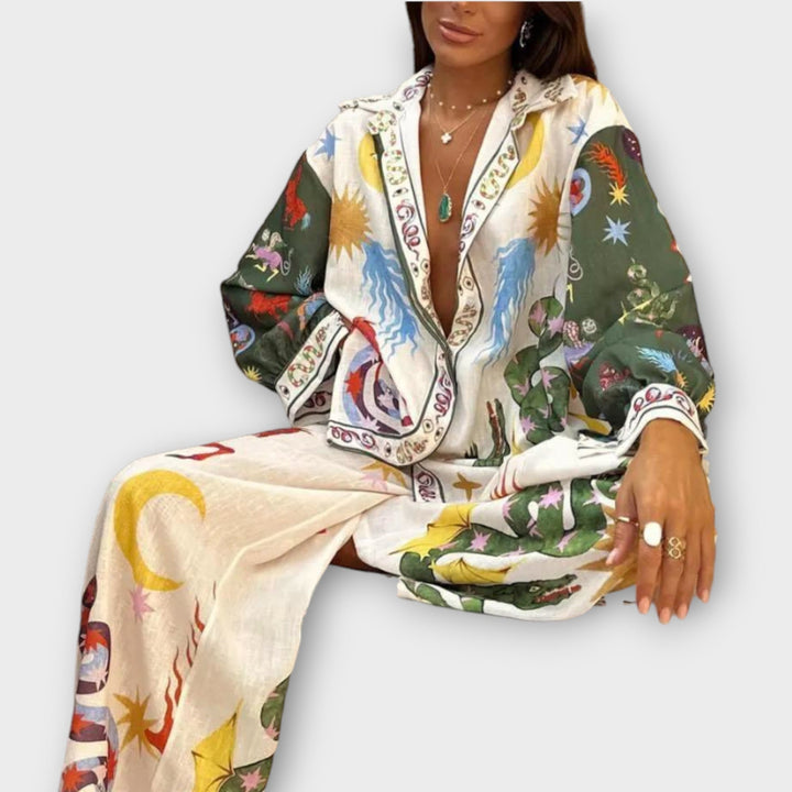Stella - Elegante conjunto de duas peças para senhora