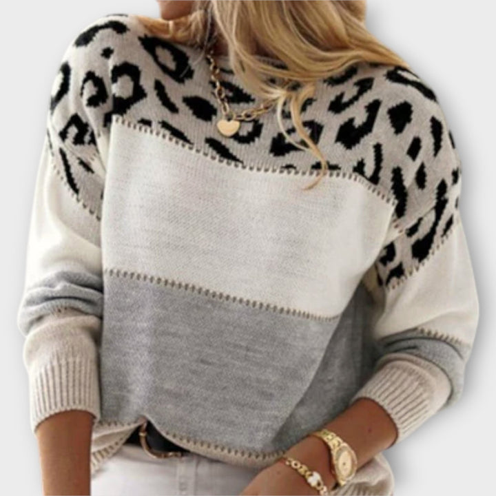 Cheyenne - Pullover Casual com Design de Leopardo