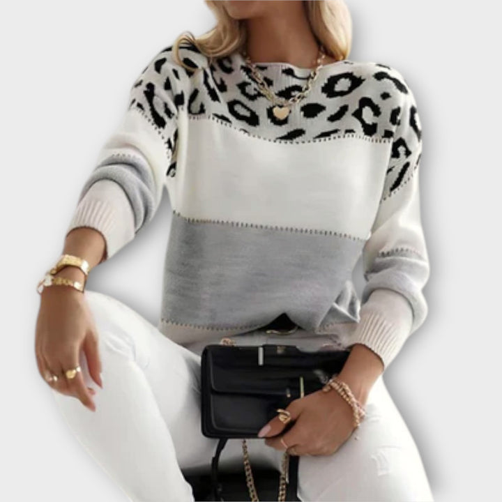 Cheyenne - Pullover Casual com Design de Leopardo