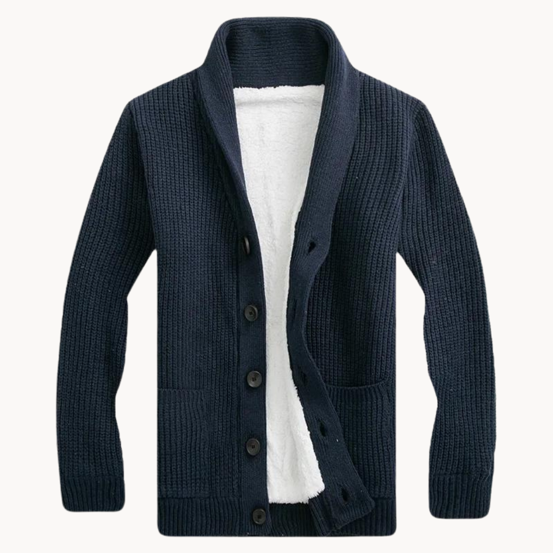 Francisco | Confortable Mistura Fleece Cardigan with Cozy Collar