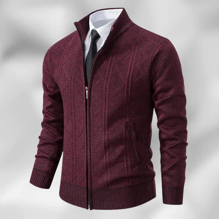 Cardigan com Fecho Frontal de Botão e Corte Médio
