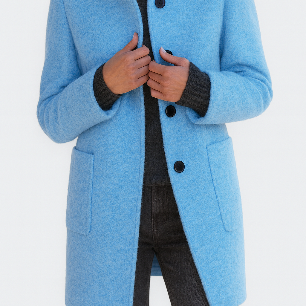 Silvia - Casaco feminino com gola alta