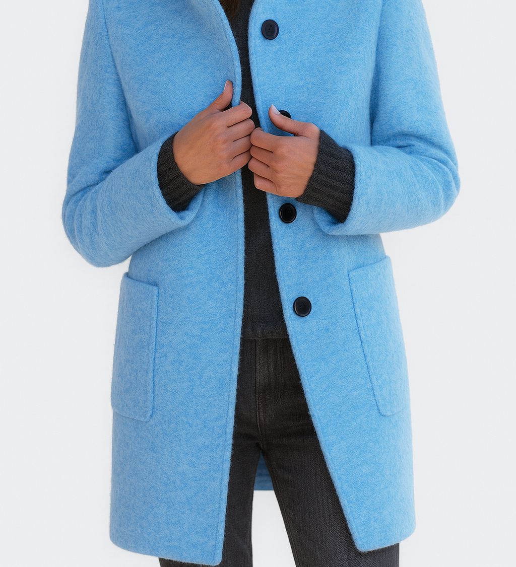 Silvia - Casaco feminino com gola alta