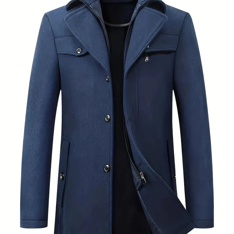 Casaco - Impermeável ao Vento com Forro Quente e Confortável