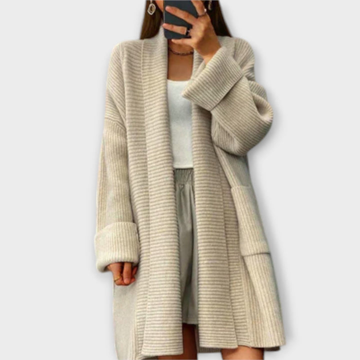 Euphemia - Cardigan de Tricô Longo