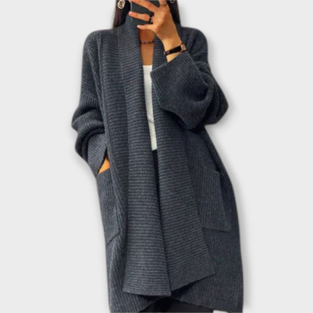 Euphemia - Cardigan de Tricô Longo