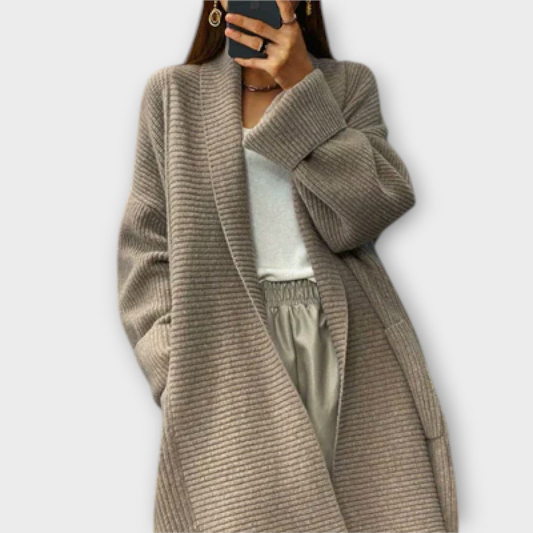 Euphemia - Cardigan de Tricô Longo