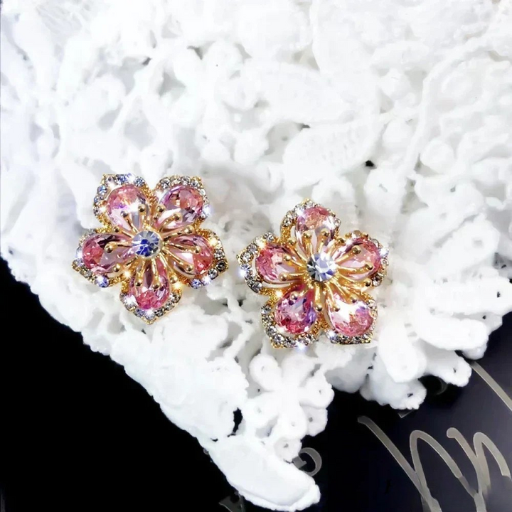 Brincos de Prata Esterlina com Zircónias Coloridas