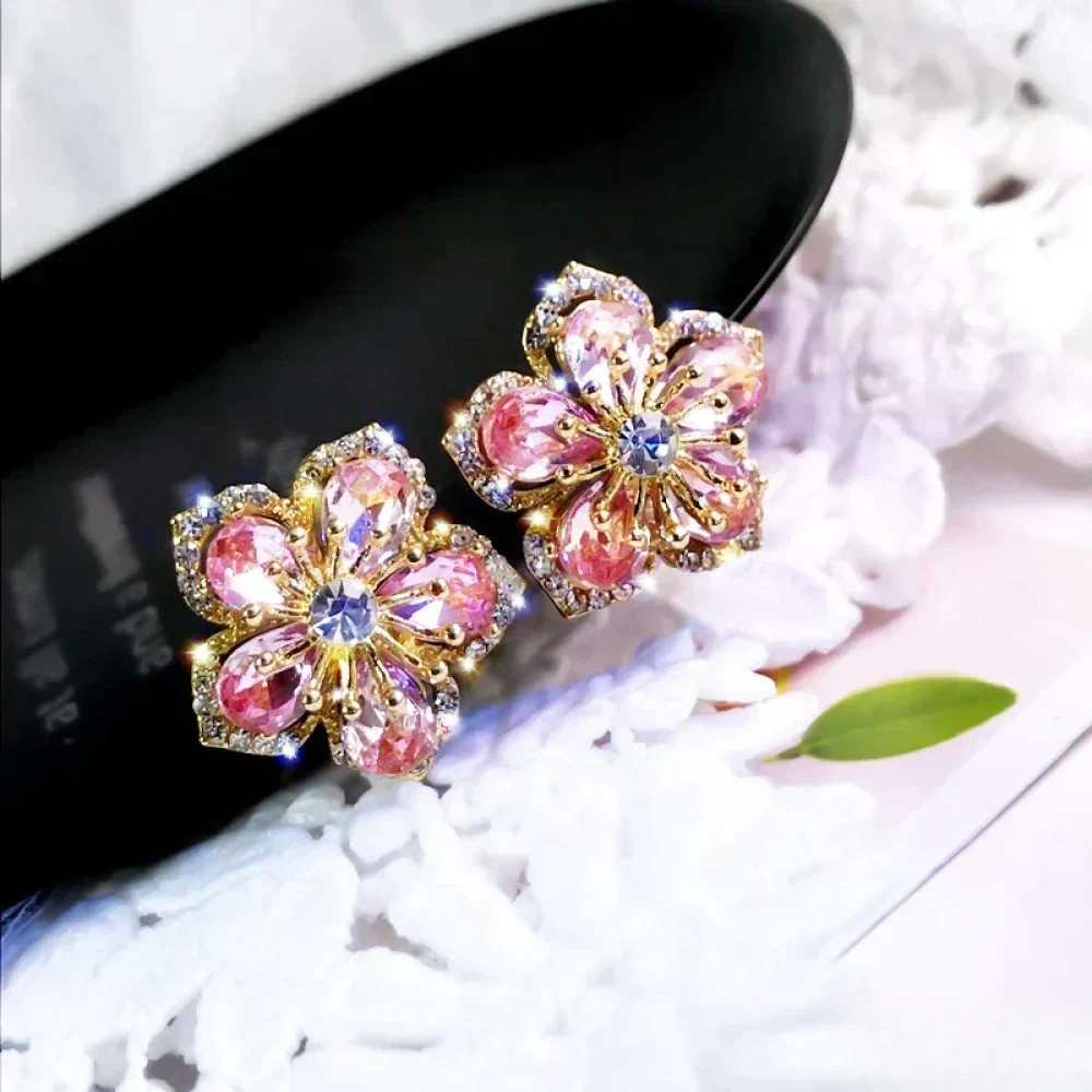Brincos de Prata Esterlina com Zircónias Coloridas