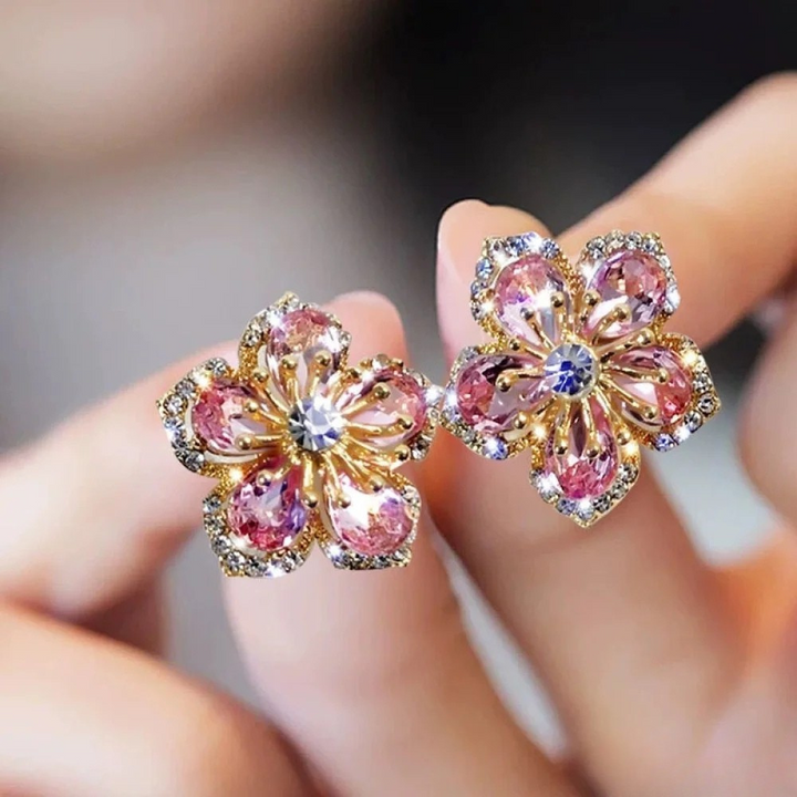 Brincos de Prata Esterlina com Zircónias Coloridas